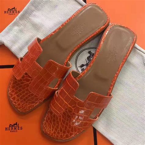 hermes oran sandals camel|hermes oran crocodile sandals.